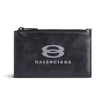 Держатель для монет и карт Unity Long Balenciaga, черный