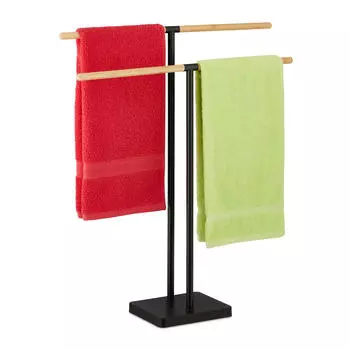 Держатель для полотенца Relaxdays, черный