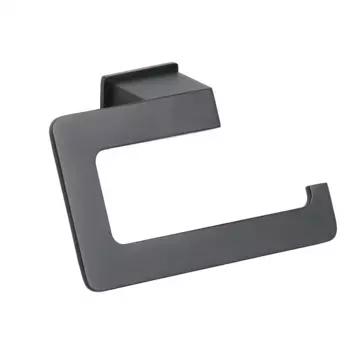 Держатель для туалетной бумаги Marina Manillons Torrent без клейкой крышки, матовый черный