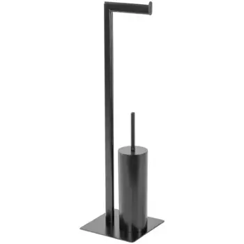 Держатель для туалетной бумаги Mve «Бархат», черный, металл с покрытием