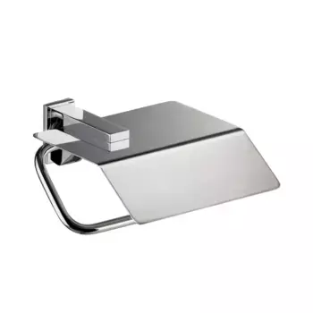 Держатель для туалетной бумаги с клейкой крышкой Коллекция Cristal Manillons Torrent, хром