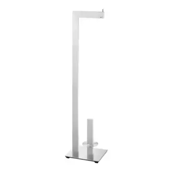 Держатель для туалетной бумаги стационарный сменный Zack Line, матовая сталь