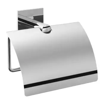Держатель для туалетной бумаги Stick Cosmic с крышкой, хром