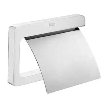 Держатель для туалетной бумаги Tempo Roca с крышкой, хром