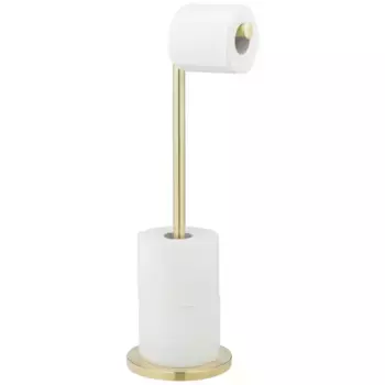 Держатель для туалетной бумаги WENKO «2в1», из нержавеющей стали, цвет Gold, Matt
