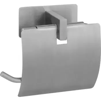 Держатель для туалетной бумаги WENKO «Turbo-Loc Genova», матовый, крепится без сверления, цвет silberfarben