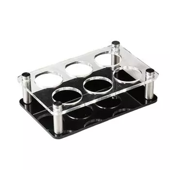 Держатель для винной чашки. Высокая стабильность. Прозрачный, легкий, квадратный, с тяжелым основанием. Держатель для рюмки для бара-B Hameb, мультиколор