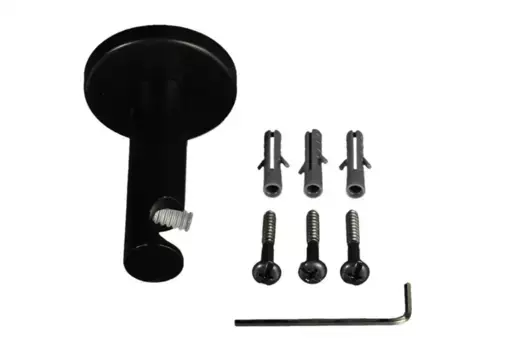 Держатель карниза Liedeco, (1 шт.), для карнизов 16 мм 16 см, черный