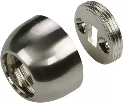 Держатель карниза Liedeco " Настенный держатель, настенный держатель для карнизов 20 мм "Франция", (1 шт.), держатель, опора для карнизов, трубки 20 мм Длина: 1,9 см, цвет edelstahlfarben