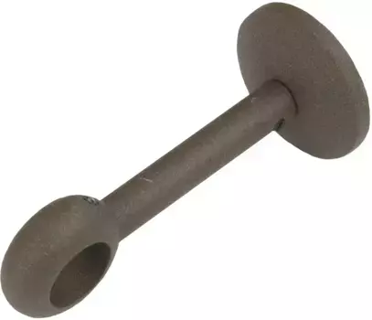 Держатель карниза Liedeco "опора, настенный держатель 1 направляющая "Esperanca" для карнизов 16 мм ", (1 шт.), опора, настенный держатель Длина: 9,4 см, цвет rostbraun