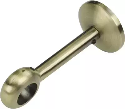 Держатель карниза Liedeco "опора, настенный держатель 1 направляющая "Esperanca" для карнизов 16 мм ", (1 шт.), опора, настенный держатель Длина: 9,4 см, цвет messingfarben/schwarz