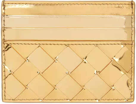 Держатель карты Intrecciato Bottega Veneta, Gold