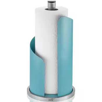 Держатель кухонных рулонов GEFU «CURVE», листовая сталь/нержавеющая сталь, цвет azur/edelstahlfarben
