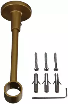 Держатель Liedeco, (1 шт.), для карнизов 20 мм Длина: 15,3 см, цвет goldfarben/matt