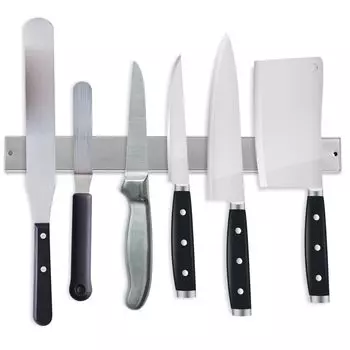Держатель ножа Jiubiaz, полоска для ножа, магнитная полоса, полоска для ножа, нержавеющая сталь, 40 см, набор из 3 шт