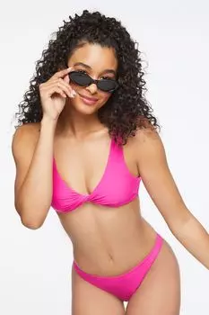 Дерзкие плавки бикини с низкой посадкой Forever 21, розовый