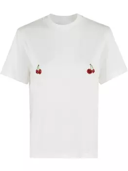 DES PHEMMES 2Вишневая футболка, белый