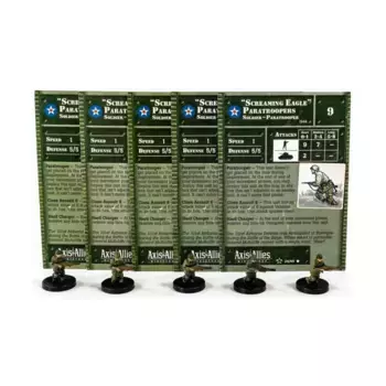 Десантники Кричащего Орла (C) x5, Axis & Allies - Collectible Miniatures Game - Set #2 Singles