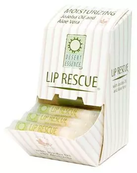 Desert Essence Масло жожоба для губ Lip Rescue - увлажняющее 24 шт