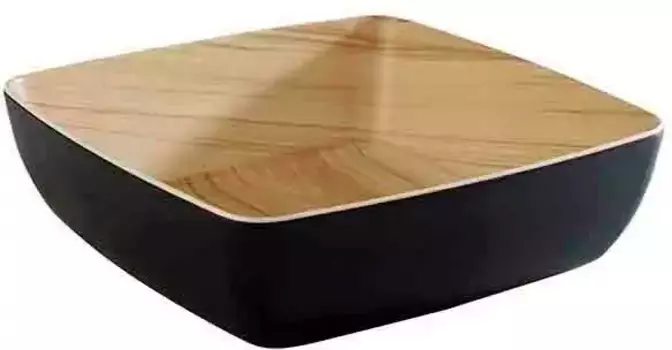 Десертная тарелка APS "Фрида", 1 шт., меламин, 25х25 см 25х7,5 см, черный