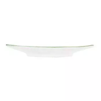 Десертная тарелка Green Deer/тарелка для завтрака 20x20x2,6 см Gmundner Keramik, белый/зеленый