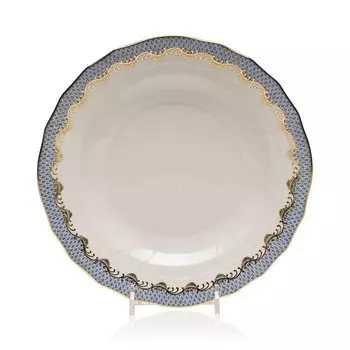 Десертная тарелка Херенд из рыбьей чешуи Herend, синий