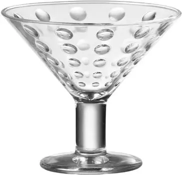 Десертная тарелка Leonardo Optic на ножке, набор из 6 шт, прозрачный