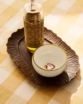 Десертная тарелка с вишней Zara Home, зеленый