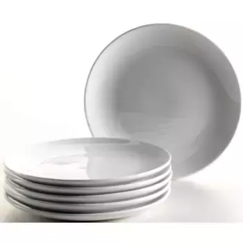 Десертные тарелки MSER «Колумбия», (набор, 6 предметов), 19 см, классические и простые, белый