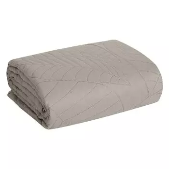 Design91 Классическое покрывало Декоративное однотонное покрывало Покрывало BONI 6 серебристый 170х210 см см светло-серый Eurofirany