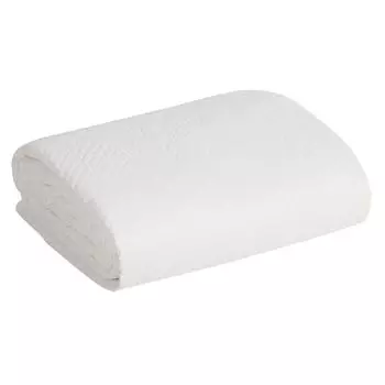 Design91 Классическое покрывало Декоративное покрывало Однотонное покрывало BONI 5 белый 170x210 см см B Eurofirany