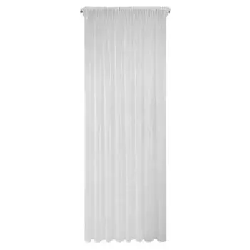 Design91 Штора ALExA белая 350х150 см с рюшами на ленте Eurofirany, белый