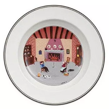 Design Naif Суповая тарелка-камин 21 см Villeroy & Boch, красочный