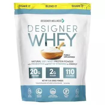 Designer Protein Designer сыворотка Натуральный 100% сывороточный протеин без запаха 2 фунта