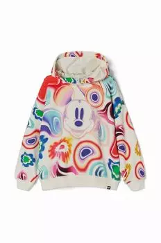 Desigual Детская хлопковая толстовка, белый