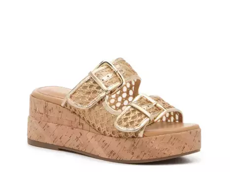 Desten Wedge Сандалии Crown Vintage, Gold Metallic/Beige