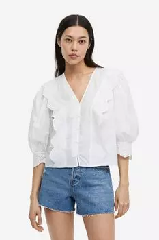 Детальная блузка с вышивкой H&M