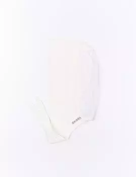 Детальный хлопковый чепчик из сетчатой ткани цвета экрю Kayra