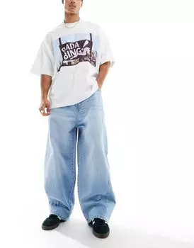 Деталь шва воздушного шара Bershka синего цвета