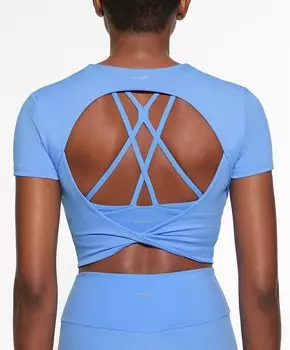 Деталь сзади футболка с короткими рукавами comfortlux OYSHO, лавандовый