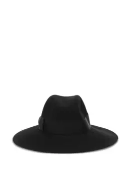 Детализированная фетровая шляпа Borsalino, черный