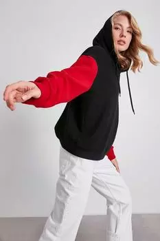 Детализированная толстовка Garni с рукавами с капюшоном Vitrin, красный