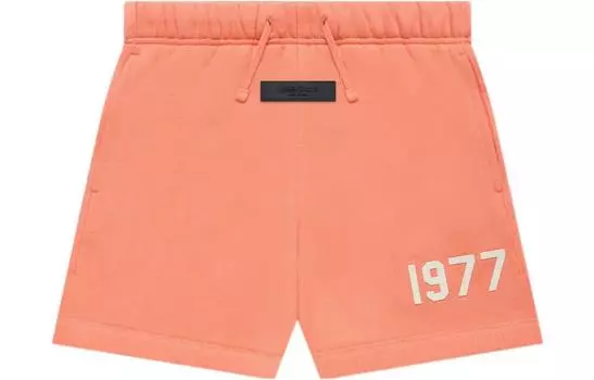Дети Шорты Fear Of God Essentials, кораллово-красный