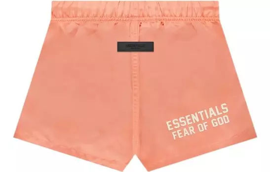Дети Шорты Fear Of God Essentials, кораллово-красный
