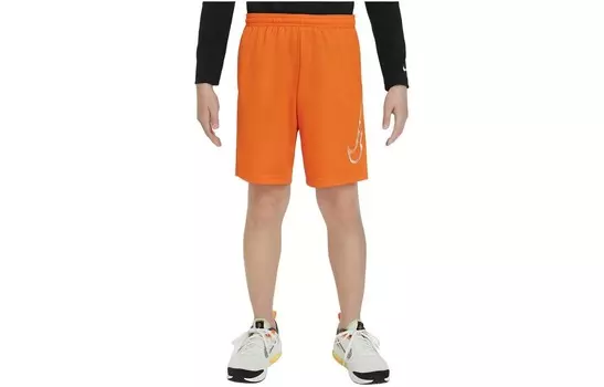 Дети Шорты Nike, оранжевый/белый