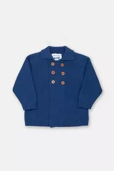 Детка, моя первая вязаная куртка Kite, темно-синий