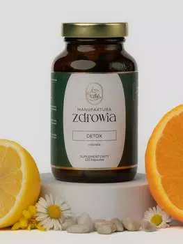 Детокс Хлорелла натуральные водоросли 120 капсул Сертификат Manufaktura Zdrowia
