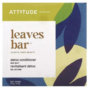 Детокс-кондиционер ATTITUDE Leaves Bar морская соль, 113 г