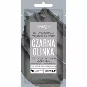 Детоксифицирующая маска с черной глиной Marion