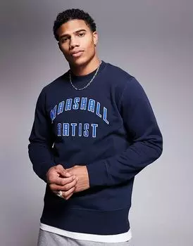 Детройт свитшот темно-синего цвета Marshall Artist
